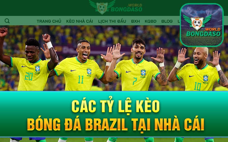 Các tỷ lệ kèo bóng đá Brazil tại nhà cái