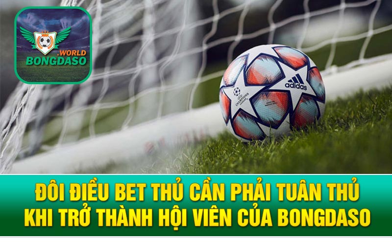 Đôi điều bet thủ cần phải tuân thủ khi trở thành hội viên của Bongdaso